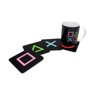 زیر لیوانی طرح دکمه های پلی استیشن PlayStation Buttons