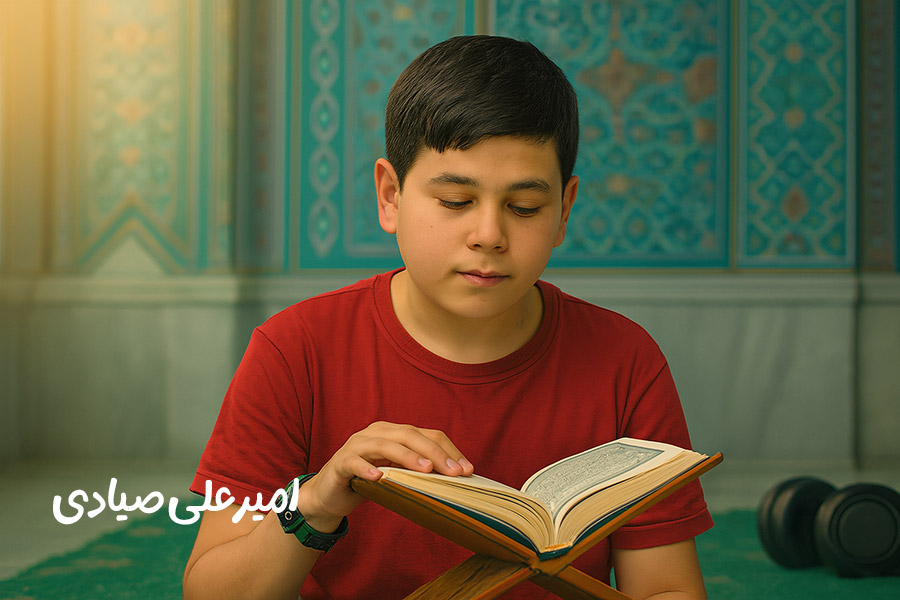 پویش تلاوت ها و‌ پیام های قرآنی امیر علی صیادی